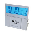 Jumbo EL Back Light LCD Desk Alarm Clock/Thermometer